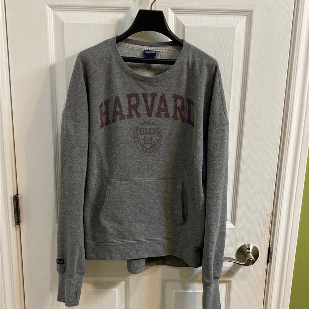 Vintage Harvard University JanSport Women’s Sweatshirt Size Large Thumb Holes
